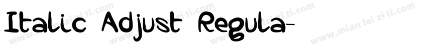 Italic Adjust Regula字体转换